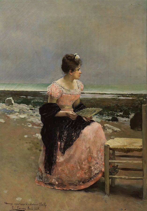 Luis Jiménez Aranda - Donna sulla spiaggia, 1886, Museo Nacional de Bellas Artes, Cuba